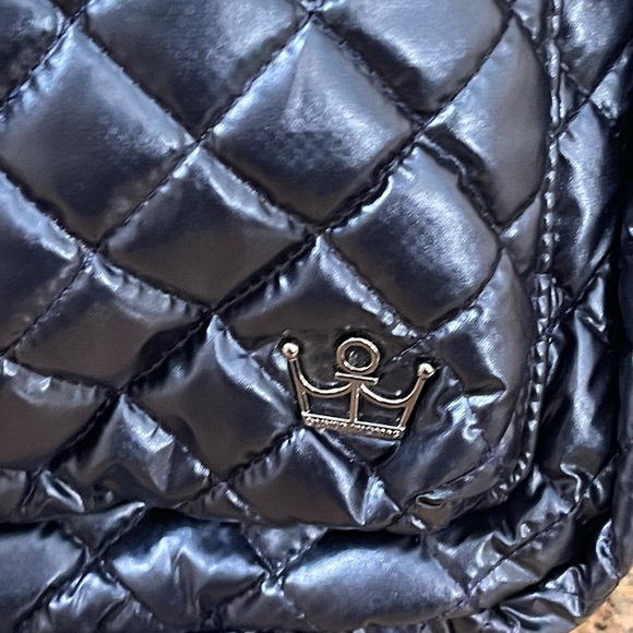 Oliver Thomas 24 + 7 Backpack for Peloton--Zippered Pockets, Shiny Blue EUC - Picture 2 of 13